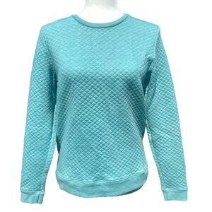Marine Layer Quilted Crewneck Sweater Small